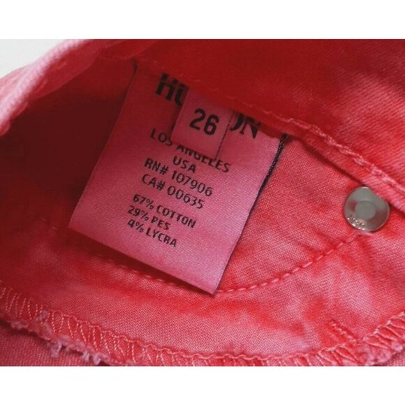 Hudson Jeans Nico Skinny WM407JFD Cher Faded Red Made in U.S.A ( 26 ) - Picture 5 of 6